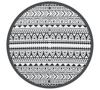 vidaXL Alfombra de Exterior ARAKIL Negra Ø160 cm PP