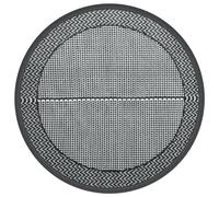vidaXL Alfombra de Exterior PP Gris Ø120 cm, Alfombra al Aire Libre, alfombras, Alfombra de jardín, Alfombra, Alfombra Lavable, Alfombra de área