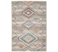 vidaXL Alfombra de Interior/Exterior diseño Vintage ARBIZU 160x230 cm, Alfombra de Suelo, Alfombra de Dormitorio, Alfombra de Exterior