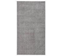 vidaXL Alfombra de Pelo Corto Antideslizante Vestíbulo Galería Estera Tapete Mosqueta Salón Sala de Estar Dormitorio Habitación Gris 80x150 cm