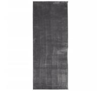 vidaXL Alfombra de Pelo Corto y Suave Lavable, Tapete de Suelo, Alfombrilla Antideslizante, Alfombra para Salón Dormitorio Pasillo, Gris Antracita