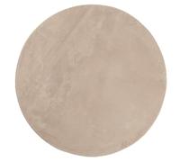 vidaXL Alfombra de Pelo Corto Suave Lavable HUARTE Arena Ø 100 cm
