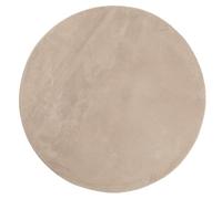 vidaXL Alfombra de Pelo Corto Suave Lavable HUARTE Arena Ø 80 cm