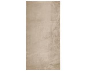 vidaXL Alfombra de Pelo Corto Suave Lavable HUARTE Arena 100x200 cm