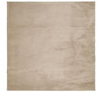 vidaXL Alfombra de Pelo Corto Suave Lavable HUARTE Arena 240x240 cm