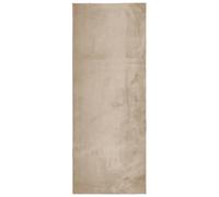 vidaXL Alfombra de Pelo Corto Suave Lavable HUARTE Arena 80x200 cm