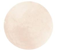 vidaXL Alfombra de Pelo Corto Suave Lavable HUARTE Beige Ø 80 cm