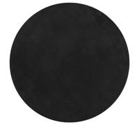 vidaXL Alfombra de Pelo Corto Suave Lavable HUARTE Negro Ø 80 cm