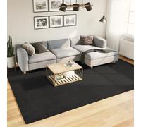 vidaXL Alfombra de Pelo Corto Suave Lavable HUARTE Negro 240x340 cm