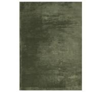 vidaXL Alfombra de Pelo Corto Suave y Lavable, Alfombrilla Antideslizante, Tapete de Dormitorio, Alfombra para Salón Pasillo, Verde Bosque 140x200 cm
