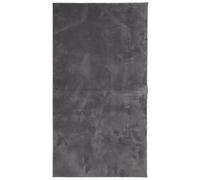 vidaXL Alfombra de Pelo Corto y Suave Lavable, Tapete de Suelo, Alfombrilla Antideslizante, Alfombra para Salón Dormitorio Pasillo, Gris Antracita