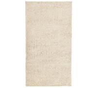 vidaXL Alfombra de Pelo Largo Moderna Dorado 60x110 cm