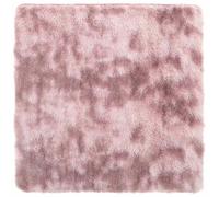 vidaXL Alfombra de Pelo Largo Rosa Polvoriento 200x200 cm poliéster, Alfombra, Alfombra de Sala de Estar, Alfombra mullida, Alfombra de área
