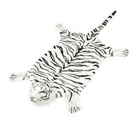 vidaXL Alfombra de Tigre de Peluche 144 cm Blanco Alfombrilla Infantil Suave