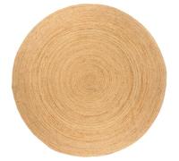 vidaXL - Alfombra de yute trenzada, 180 cm, redonda