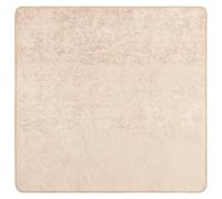 vidaXL Alfombra Estampado Crema 100 x 100 cm Poliéster y PVC, Alfombra de Sala de Estar, Alfombra pasillera Moderna Que Absorbe Sonido, Lavable a máquina, Antideslizante, estilosa, pasillera de polié