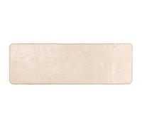 vidaXL Alfombra Estampado Crema 200 x 50 cm Poliéster y PVC, Alfombra de Sala de Estar, Alfombra pasillera Moderna Que Absorbe Sonido, Lavable a máquina, Antideslizante, estilosa, pasillera de poliés