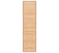 vidaXL Alfombra de bambú 80x300 cm marrón