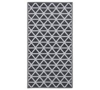 vidaXL Alfombra Exterior ARAKIL Negro 160x230 cm PP