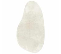 vidaXL Alfombras de área HUARTE Crema 80 x 150 cm Poliéster, Alfombra Moderna para Sala, Antideslizante, Decorativa, Suave, Durable, Resistente a decoloración, versátil