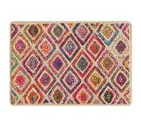 vidaXL Alfombra Lavable Antideslizante, Alfombra de Salón Dormitorio, Alfombrilla Antibacteriana, Alfombra Suelo Decorativa, Multicolor 120x180 cm