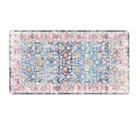 vidaXL Alfombra Lavable Antideslizante, Alfombra de Salón Dormitorio, Alfombrilla Antibacteriana, Alfombra Suelo Decorativa, Multicolor 80x150 cm