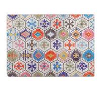 vidaXL Alfombra Lavable Antideslizante Multicolor 80x150 cm