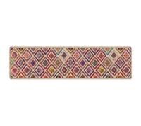 vidaXL Alfombra Lavable Antideslizante Multicolor 80x300 cm