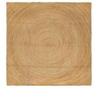 vidaXL Alfombra Marrón 200 x 200 cm Yute, Sala de Estar, Alfombra Rectangular de Yute, Área Moderna, Ecológica, Alfombra Decorativa, Suelo Minimalista, Diseño Artesanal