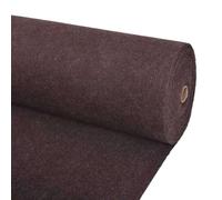 vidaXL Alfombra marrón de 1,2 x 20 m de poliéster, elegante, rectangular, moderna, enrollable, para interiores y exteriores, textura acanalada, decoración funcional