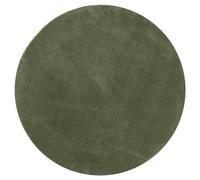 vidaXL Alfombra Pelo Corto Suave Lavable HUARTE Verde Bosque Ø 120 cm