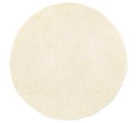 vidaXL Alfombra Peluda de Pelo Largo Crema 100x100 cm poliéster, Alfombra, Alfombra de Sala de Estar, Alfombra esponjosa, Alfombra de área