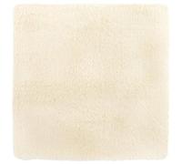 vidaXL Alfombra Peluda de Pelo Largo Crema 120x120 cm poliéster, Alfombra, Alfombra de Sala de Estar, Alfombra mullida, Alfombra de área