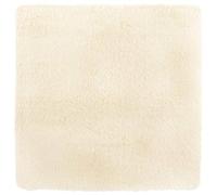 vidaXL Alfombra Peluda de Pelo Largo Crema 240x240 cm poliéster, Alfombra, Alfombra de Sala de Estar, Alfombra mullida, Alfombra de área