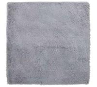 vidaXL Alfombra Peluda de Pelo Largo Gris Claro 240x240 cm poliéster, Alfombra, Alfombra de Sala de Estar, Alfombra mullida, Alfombra de área