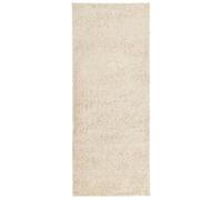 vidaXL Alfombra Peluda de Pelo Largo Moderna Pamplona Dorado 80x200 cm