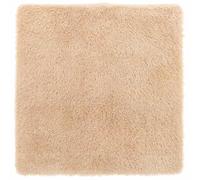 vidaXL Alfombra peluda de pelo largo Beige 240x240 cm poliéster mullida para sala de estar
