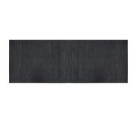 vidaXL Alfombra Rectangular bambú Gris 70x200 cm