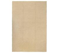 vidaXL Alfombra Rectangular Salón Sala de Estar Dormitorio Terraza Entrada Comedor Oficina Pasillo Decoración Algodón Color Natural 160x230 cm