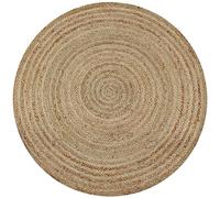 vidaXL Alfombra Redonda 150cm Yute Trenzado Decoración Casa y Hogar Moquetas