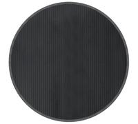 vidaXL Alfombra Redonda bambú Gris 100 cm, Alfombra de área, Alfombra de Sala de Estar, Alfombra de Cocina, Alfombra de Piso, Alfombra de Dormitorio