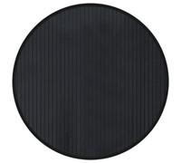 vidaXL Alfombra Redonda bambú Negro 60 cm, Alfombra de área, Alfombra de Sala de Estar, Alfombra de Cocina, Alfombra de Piso, Alfombra de Dormitorio