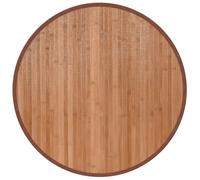 VidaXL Alfombra Redonda de Bambú Color Natural 60 cm - para Sala de Estar, Cocina y Piso