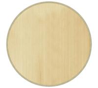 vidaXL Alfombra Redonda bambú Color Natural Claro 100 cm
