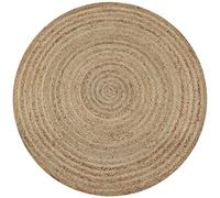 vidaXL Alfombra Redonda 90 cm Yute Trenzado Casa y Hogar