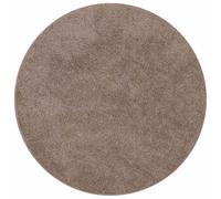 vidaXL Alfombra Redonda Sala y Habitación/Marrón Poliester Ø 120 cm Resistente a Manchas Resistente al Desvanecimiento Base Antideslizante Estilo Moderno Alfombras Decorativas Interiores Suave