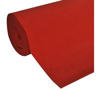 vidaXL Alfombra roja 1 x 10 m