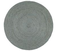 vidaXL Alfombra Tapete Pasillo Entrada Vestíbulo Galería Estera Salón Dormitorio Interior Suelo de Yute Tejida a Mano Redonda Verde Oliva 180 cm