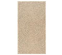 vidaXL Alfombra ZIZUR Apariencia de Yute Interior y Exterior 60x110 cm, Alfombra de Exterior, Alfombra de Suelo, Alfombra de Yute, Alfombra de Puerta