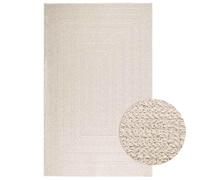 vidaXL Alfombra ZIZUR Apariencia Yute Interior Exterior Crema, Alfombra de Exterior, Alfombra de Suelo, Alfombra de Yute, Alfombra de Puerta